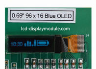 Módulo transparente da exposição de OLED relação do apoio I2c SSD1306 I2C de 0,69 polegadas 96x16