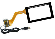 Painel capacitivo industrial do tela táctil de 5,5 polegadas com relação de USB