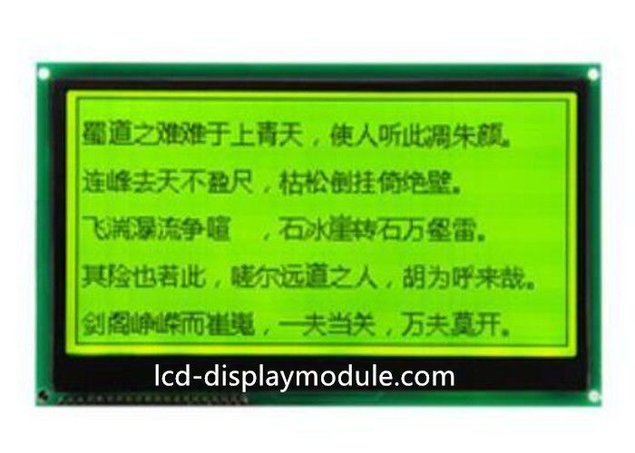 3.3V módulo pequeno gráfico de 240 x de 120 LCD, exposição do verde amarelo STN Transflective LCD