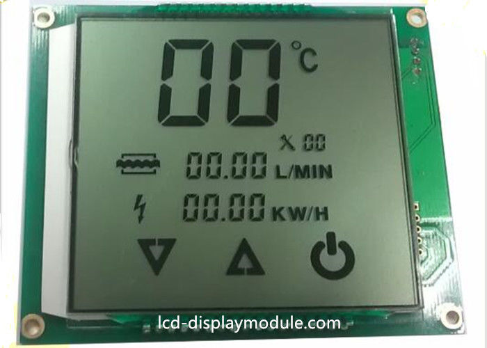 Segmento personalizado tela do TN do painel do LCD dos pinos de metal para o positivo do aquecedor de água