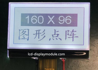 Módulo do LCD da RODA DENTEADA de 6 horas, 160 x 96 módulo branco do diodo emissor de luz FSTN LCD do ISO 14001