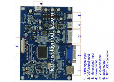 HDMI TFT Hdmi Color Display 7 250cd/M2 Brilho 1024x600 Resolução